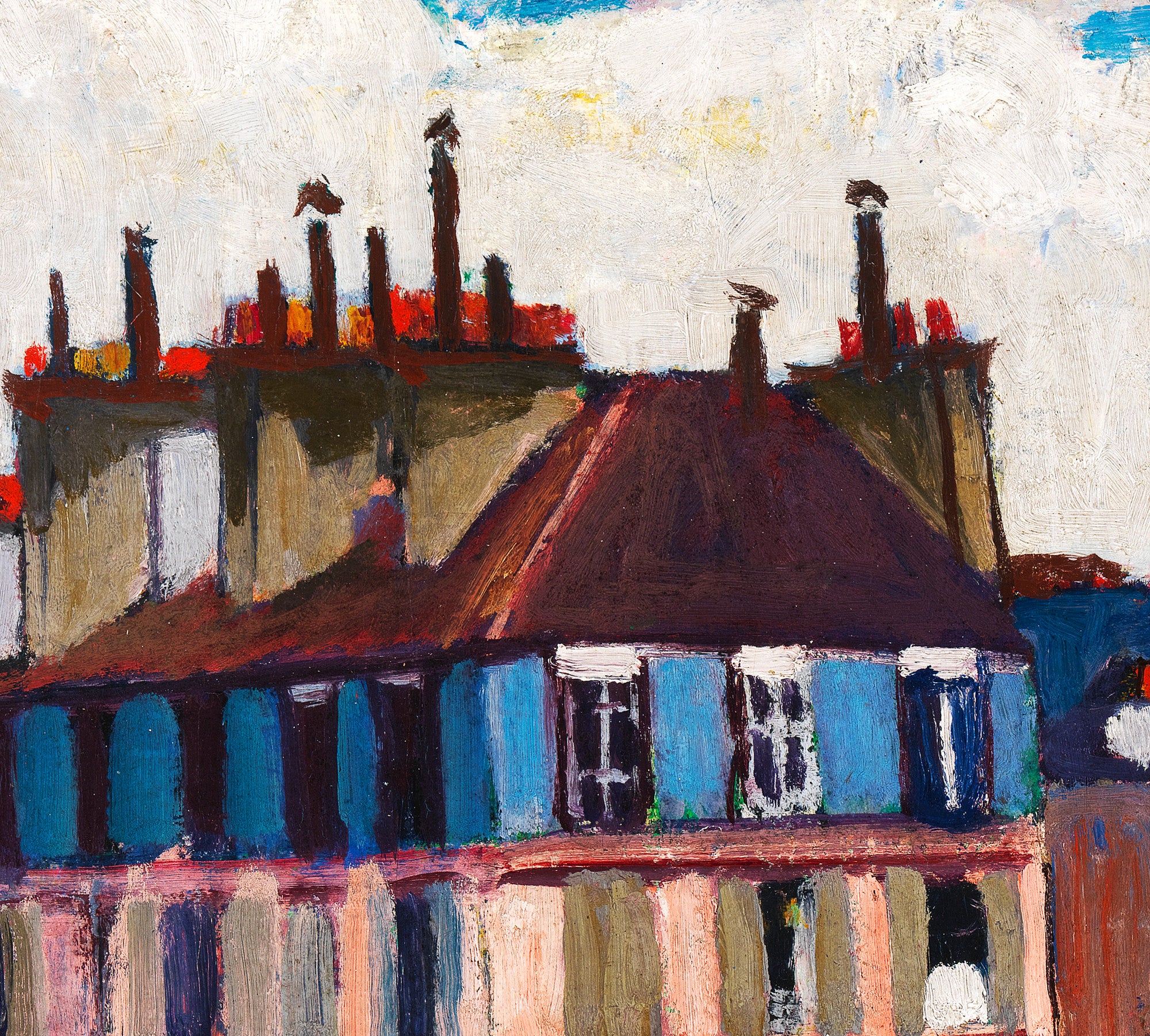 Henry Lyman Saÿen Fine Art Print : Rooftops, Paris