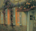 Henri Le Sidaner Fine Art Print, Roses and Wisterias on the House