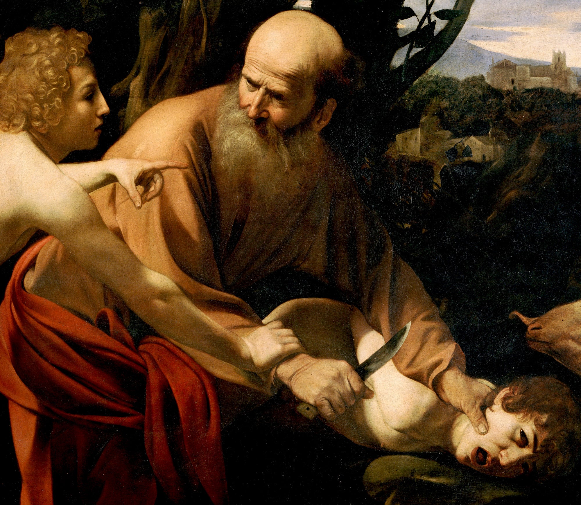 Caravaggio Baroque Fine Art Print, Sacrifice_of_Isaac