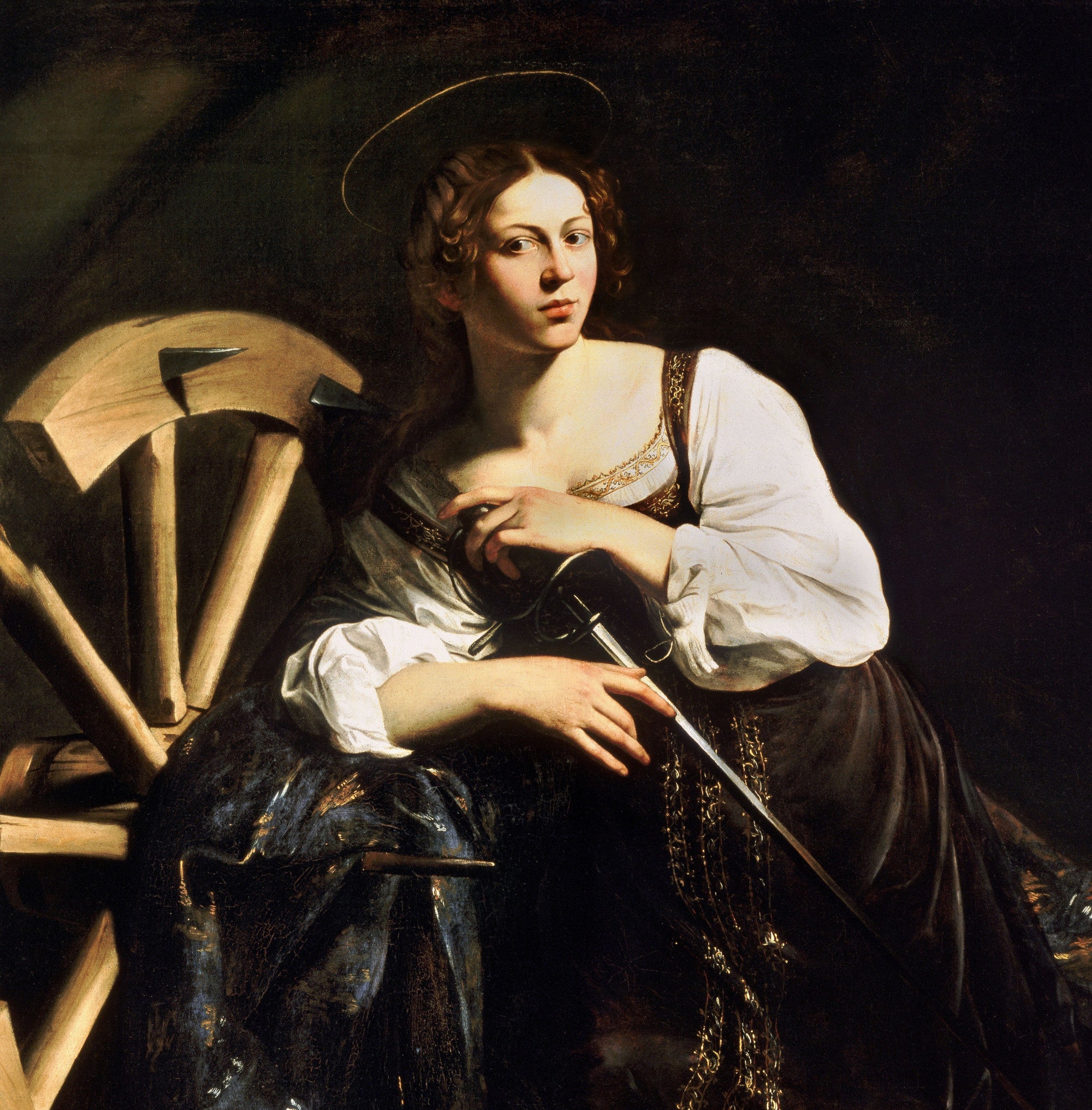 Caravaggio Baroque Fine Art Print, Saint Catherine