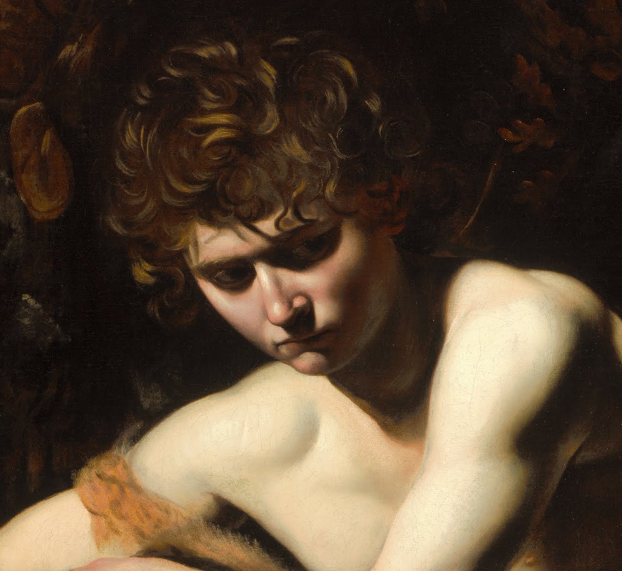 Caravaggio Baroque Fine Art Print, Saint John the Baptist in the Wilderness