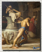 Carl Bloch Fine Art Print, Samson and the Philistines