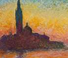 Claude Monet, San Giorgio Maggiore at Dusk, Gallery Quality Canvas Reproduction