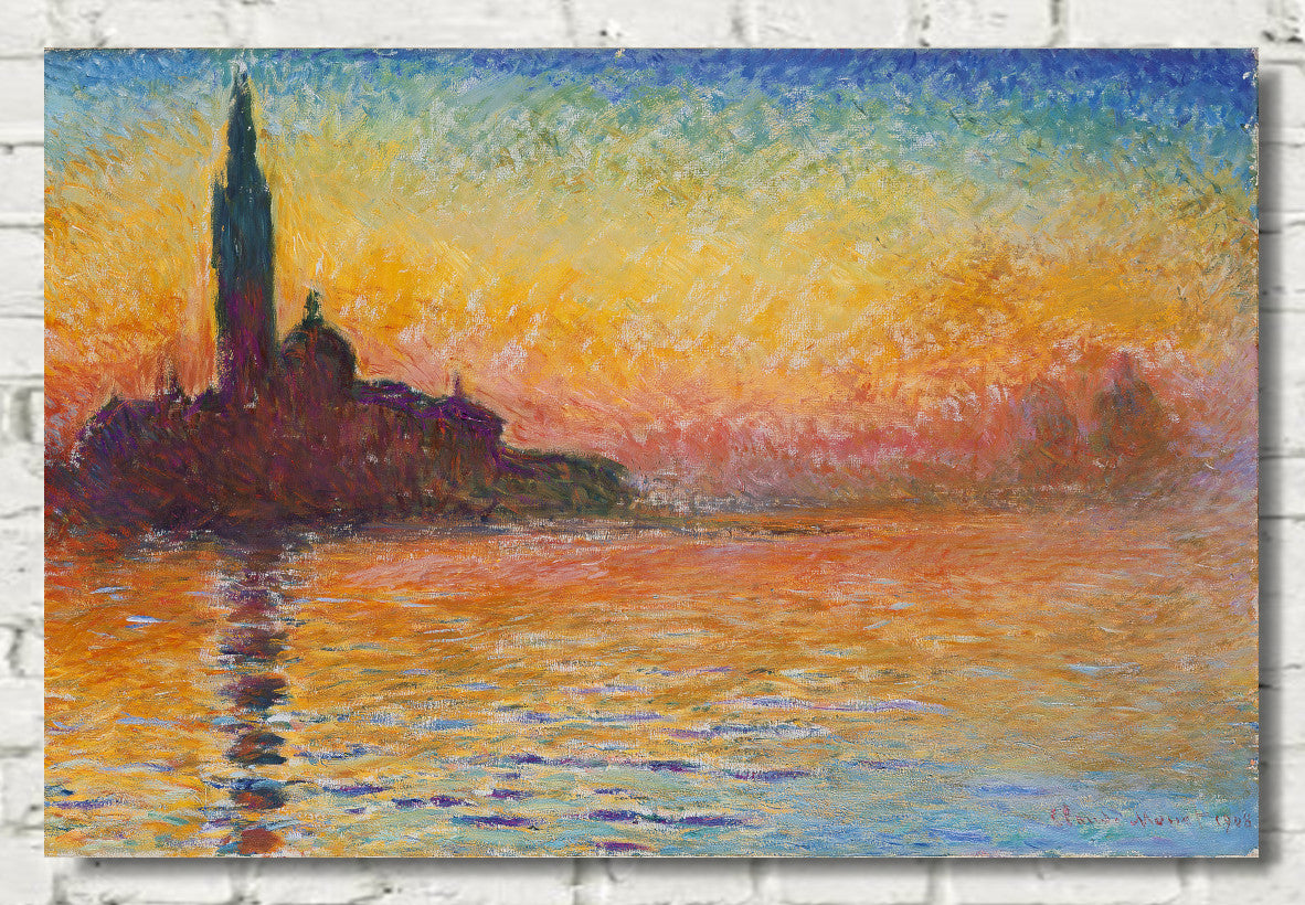 Claude Monet, San Giorgio Maggiore at Dusk, Gallery Quality Canvas Reproduction