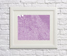 San Jose City Street Map Print Feature Wall Art Poster