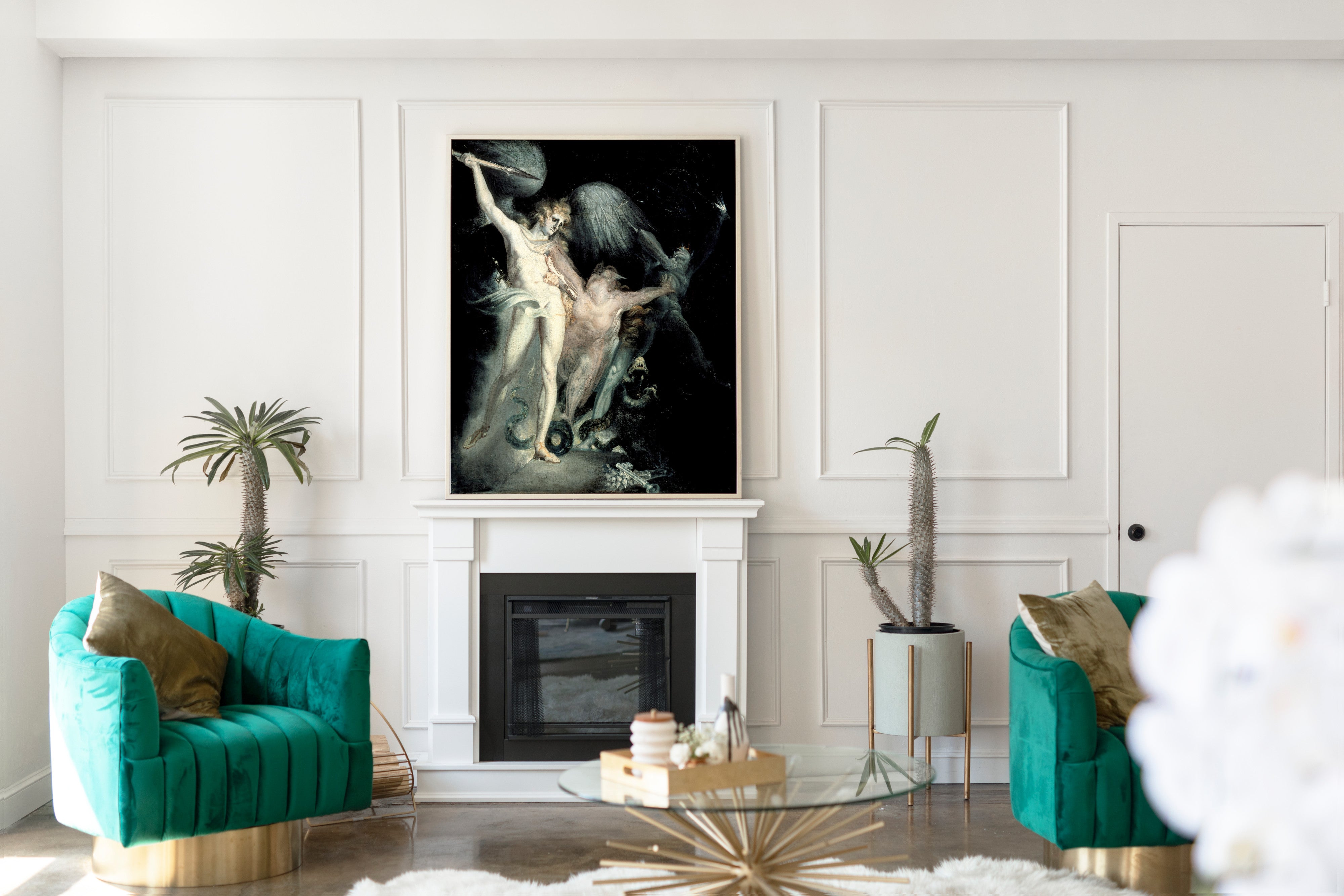 Satan and Death with Sin Intervening, Henry Fuseli Fine Art Print