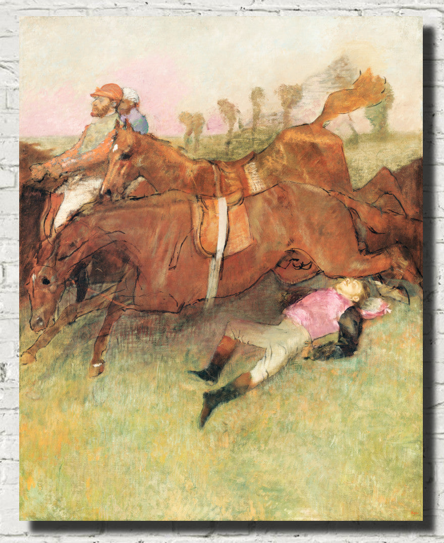 Edgar Degas, Fine Art Print : Scene from the Steeplechase The Fallen Jockey