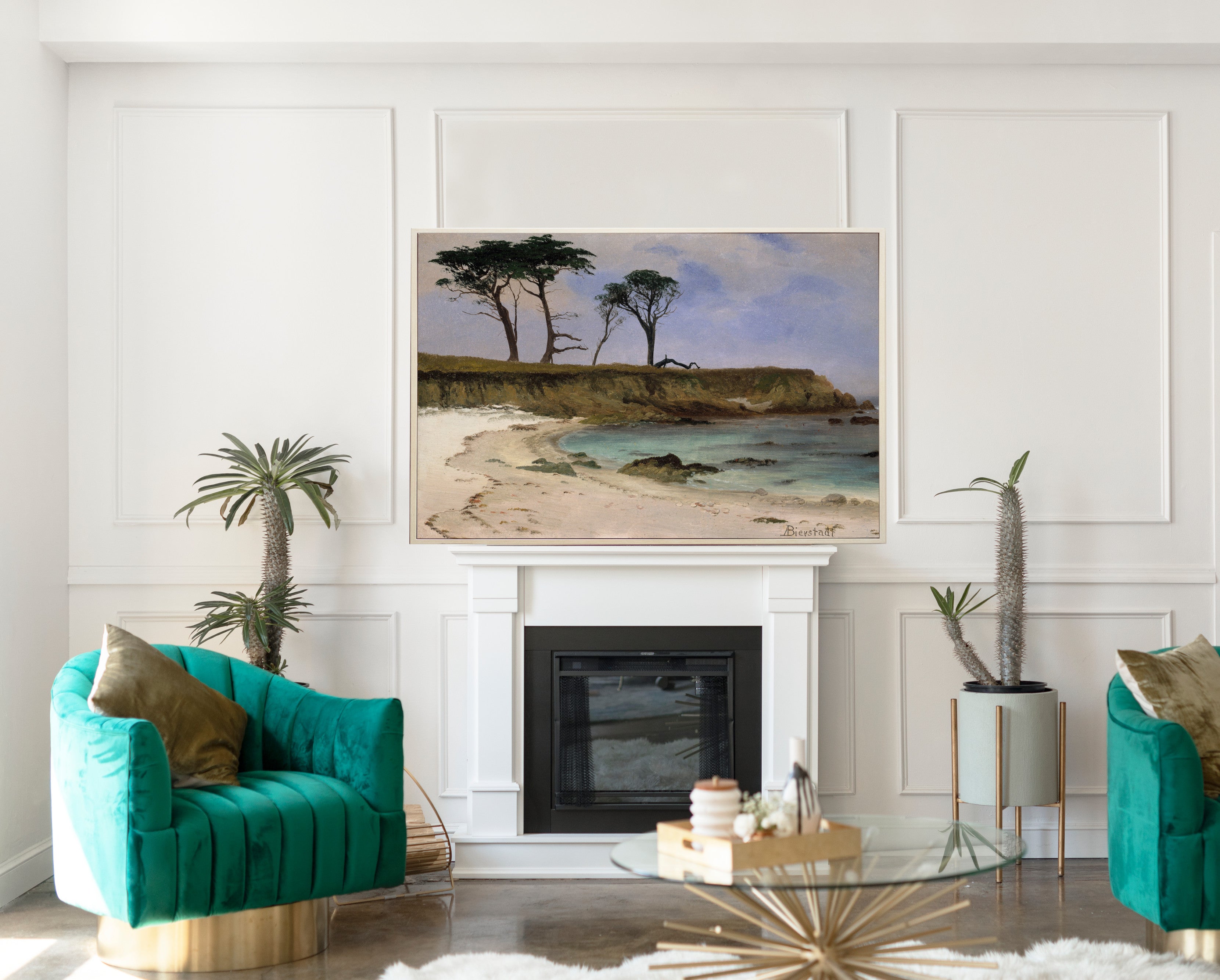 Sea Cove, Albert Bierstadt, Landscape Print