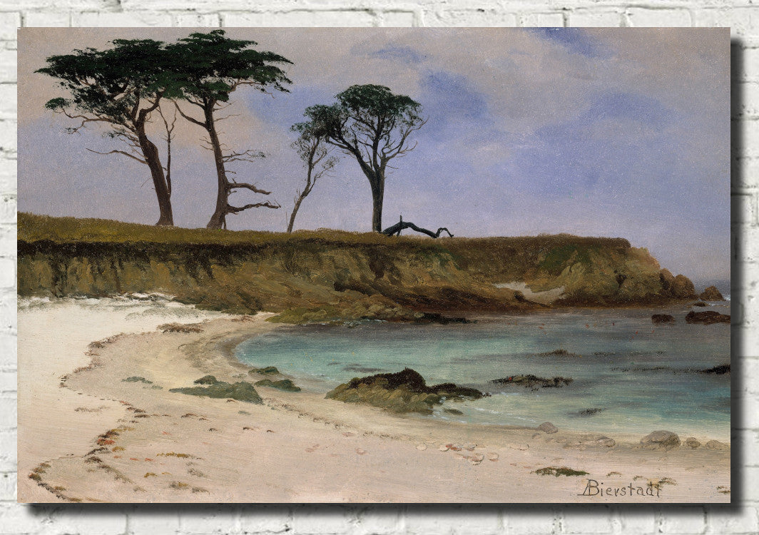 Sea Cove, Albert Bierstadt, Landscape Print