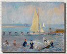 Seascape with Six Bathers, Bellport, William Glackens Fine Art Print