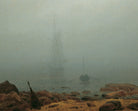 Caspar David Friedrich Fine Art Print, Seashore in the Fog