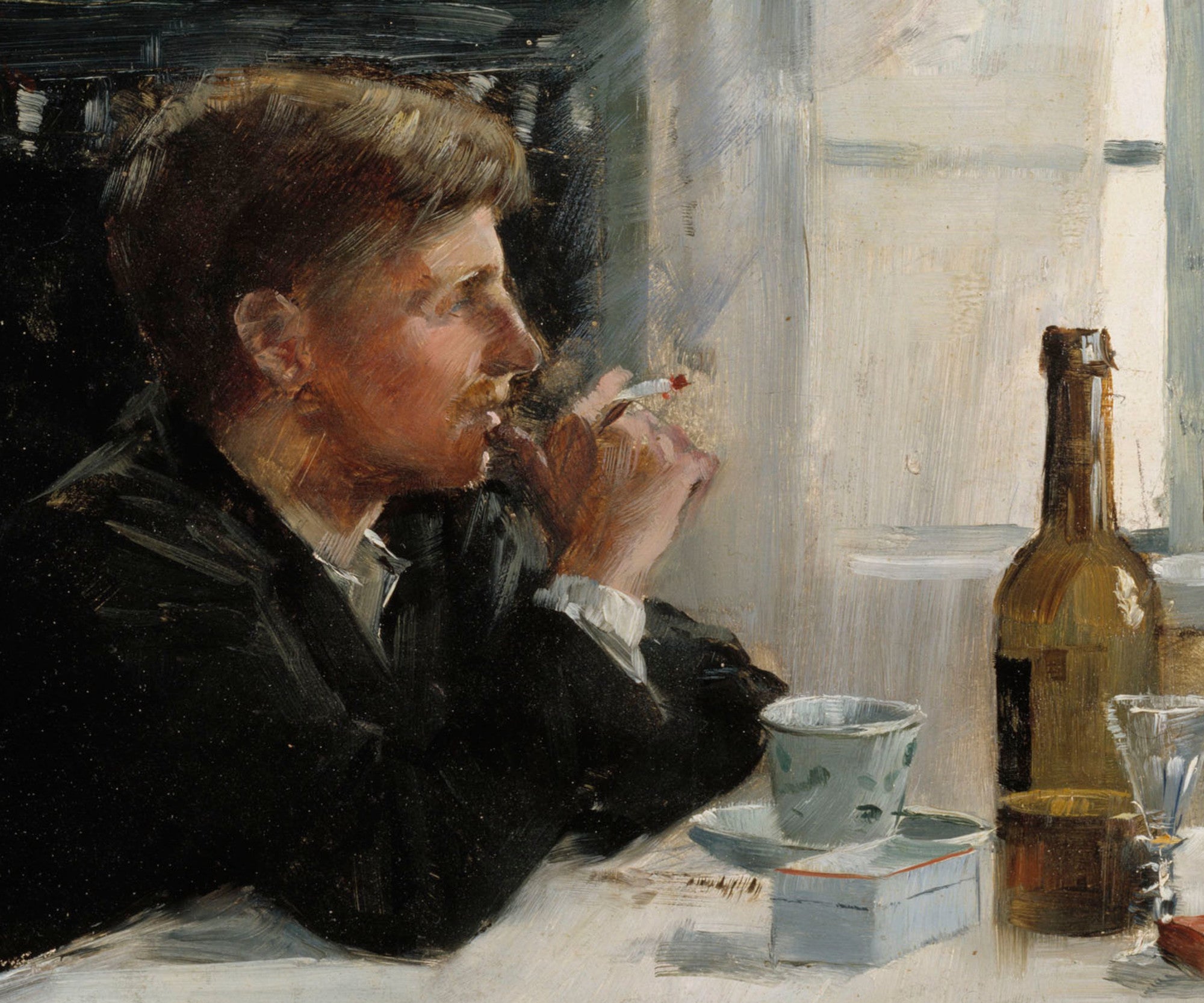 Elin Danielson-Gambogi Fine Art Print: Seated Man at the Table
