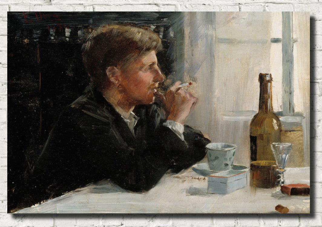 Elin Danielson-Gambogi Fine Art Print: Seated Man at the Table