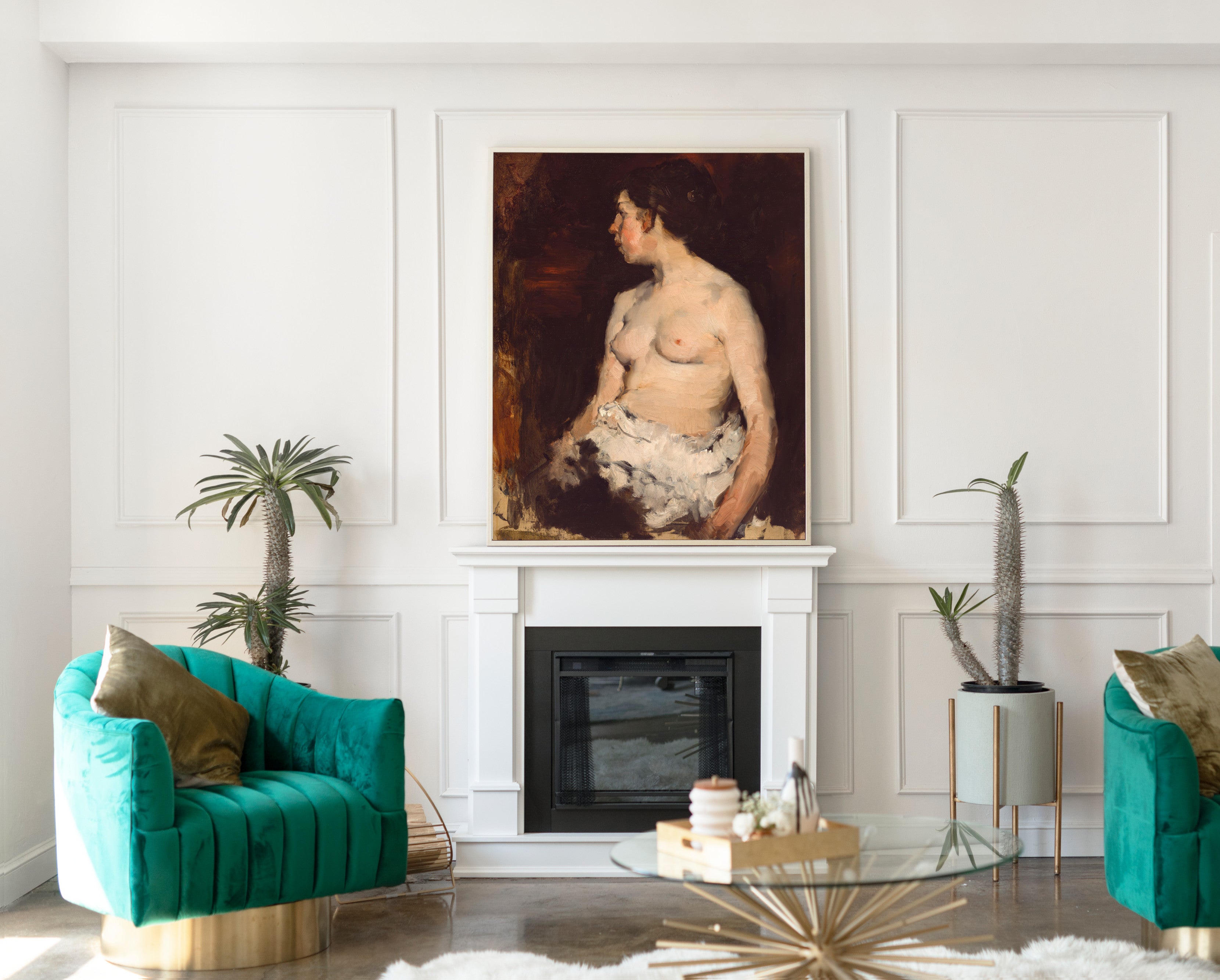 Seated Nude, Frank Duveneck Fine Art Print