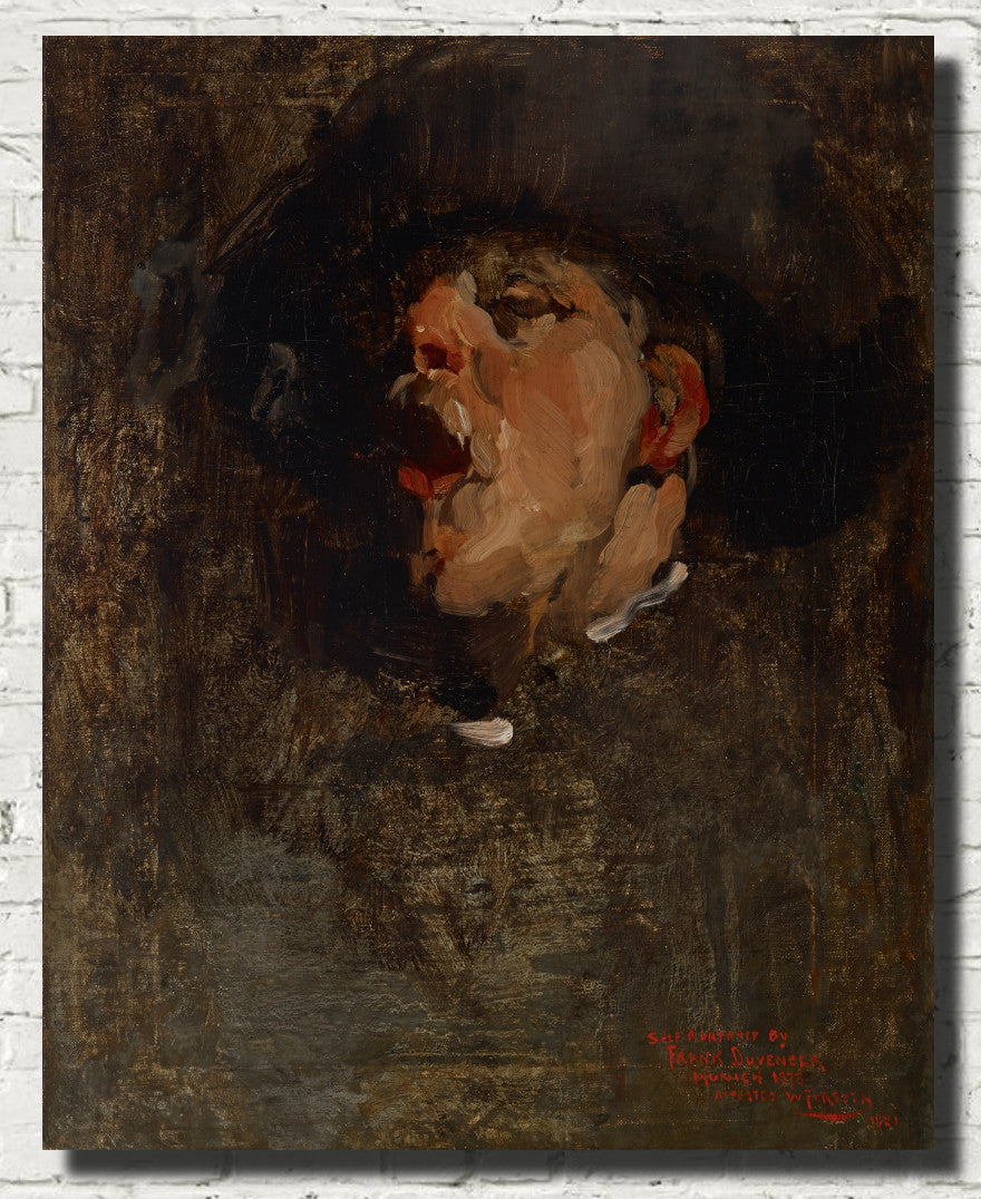 Frank Duveneck Self-Portrait, Fine Art Print