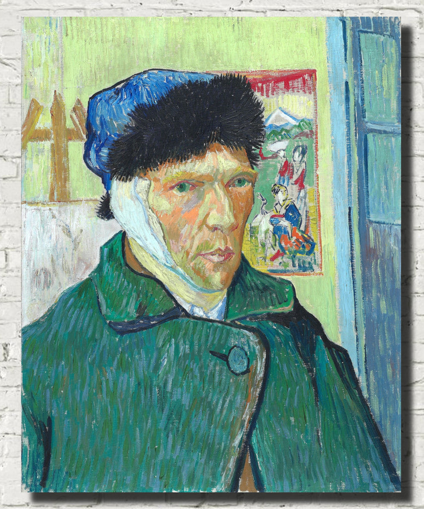 Vincent Van Gogh Fine Art Print, Self Portrait with Bandaged Ear