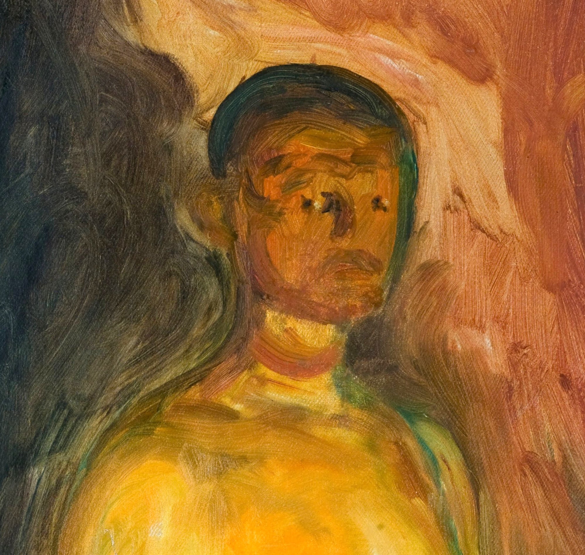 Edvard Munch Fine Art Print, Self Portrait in Hell
