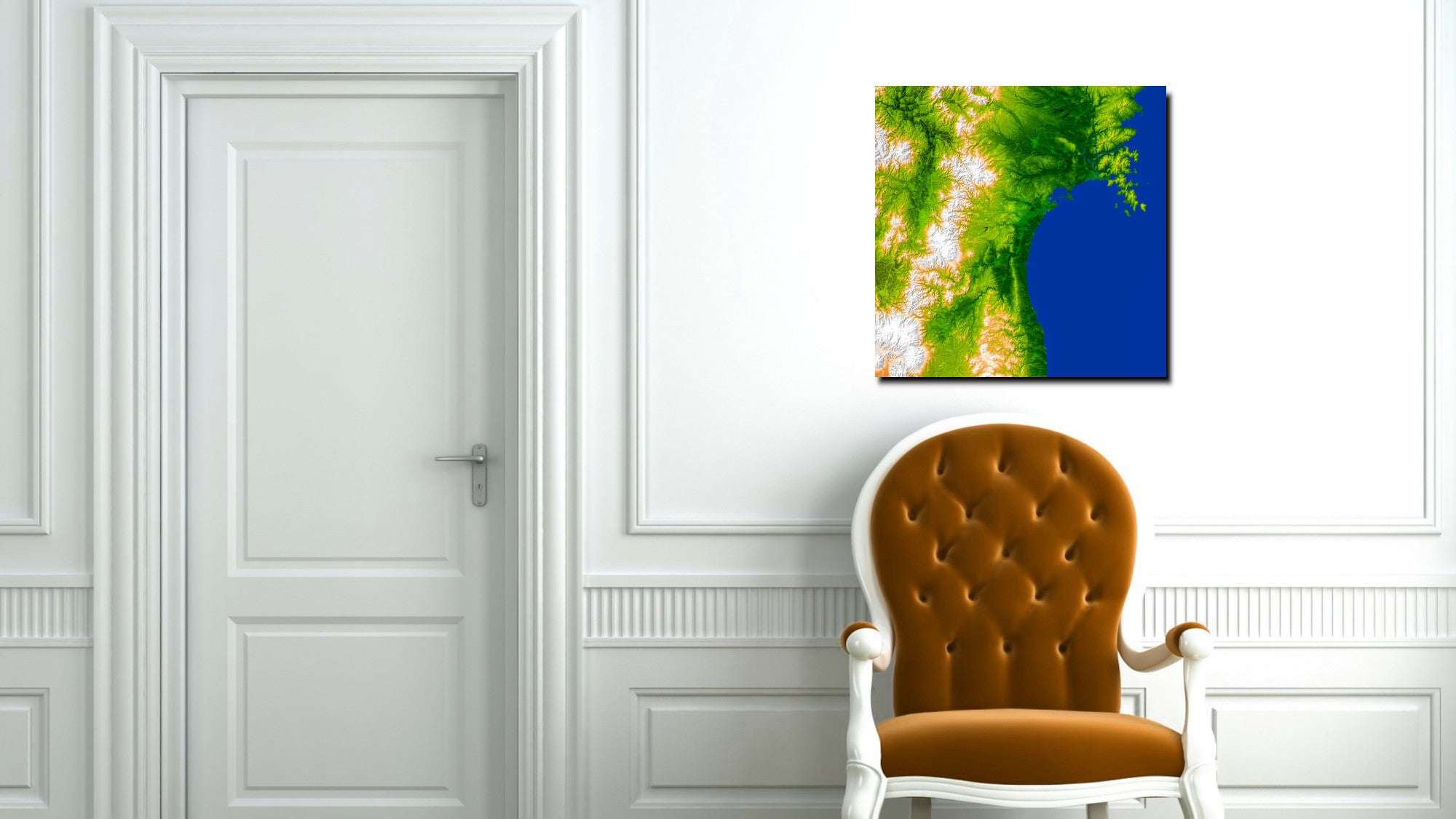 Photographic Art Print, Sendai, the capital city of Japan Miyagi Prefecture