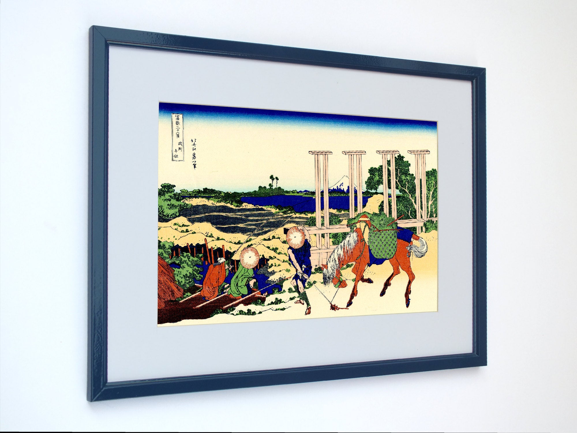 36 Views of Mount Fuji, Senju in Musashi Province, Katsushika Hokusai, Japanese Print