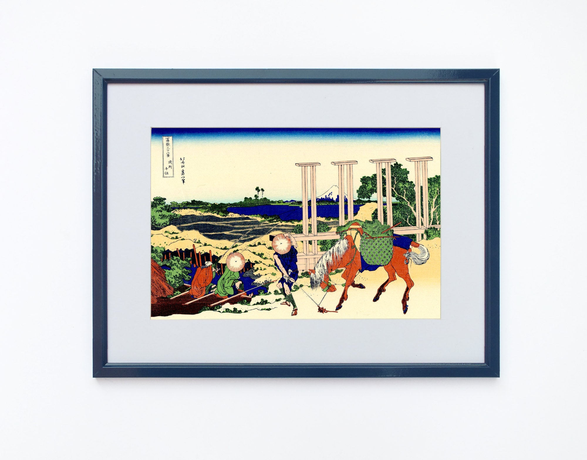 36 Views of Mount Fuji, Senju in Musashi Province, Katsushika Hokusai, Japanese Print