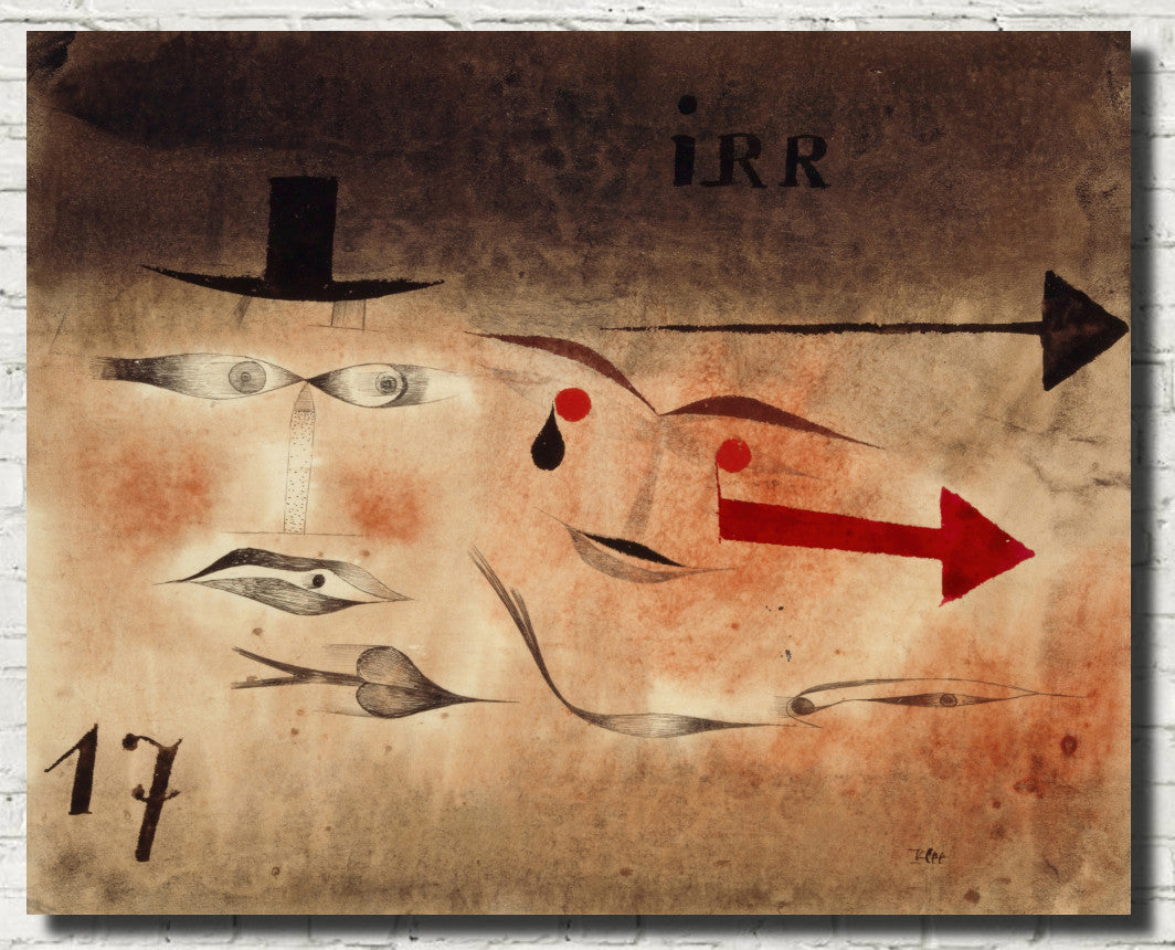 Seventeen, Insane, Paul Klee Fine Art Print
