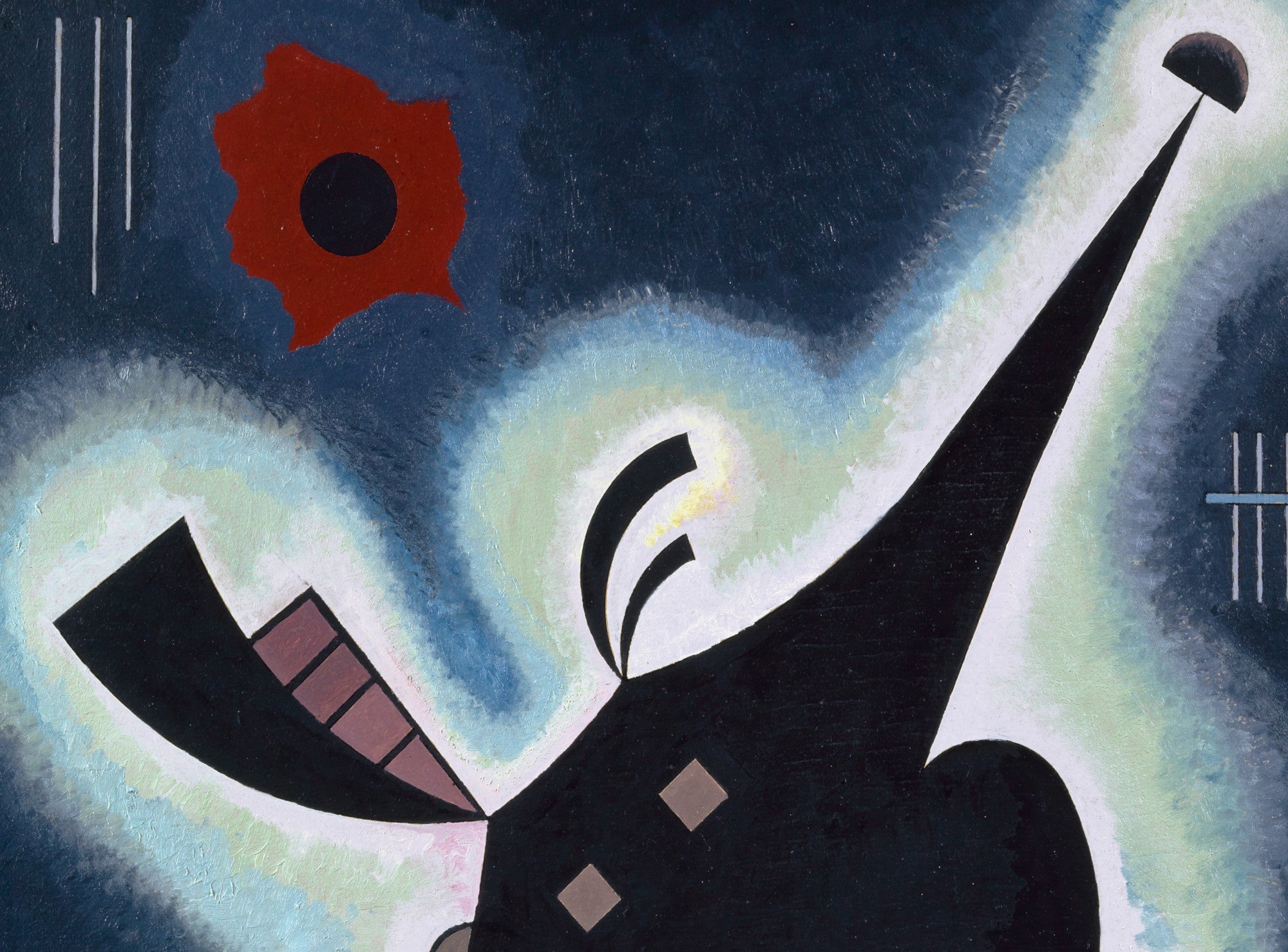Sharp Black (Spitzes Schwarz), Wassily Kandinsky Abstract Fine Art Print