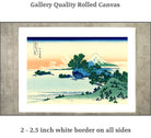 36 Views of Mount Fuji, Shichiri beach in Sagami Province, Katsushika Hokusai, Japanese Print