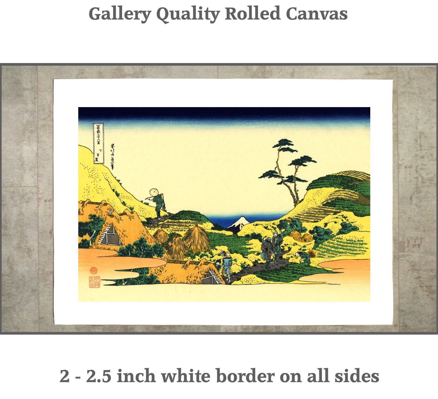 36 Views of Mount Fuji, Shimo Meguro, Katsushika Hokusai, Japanese Print