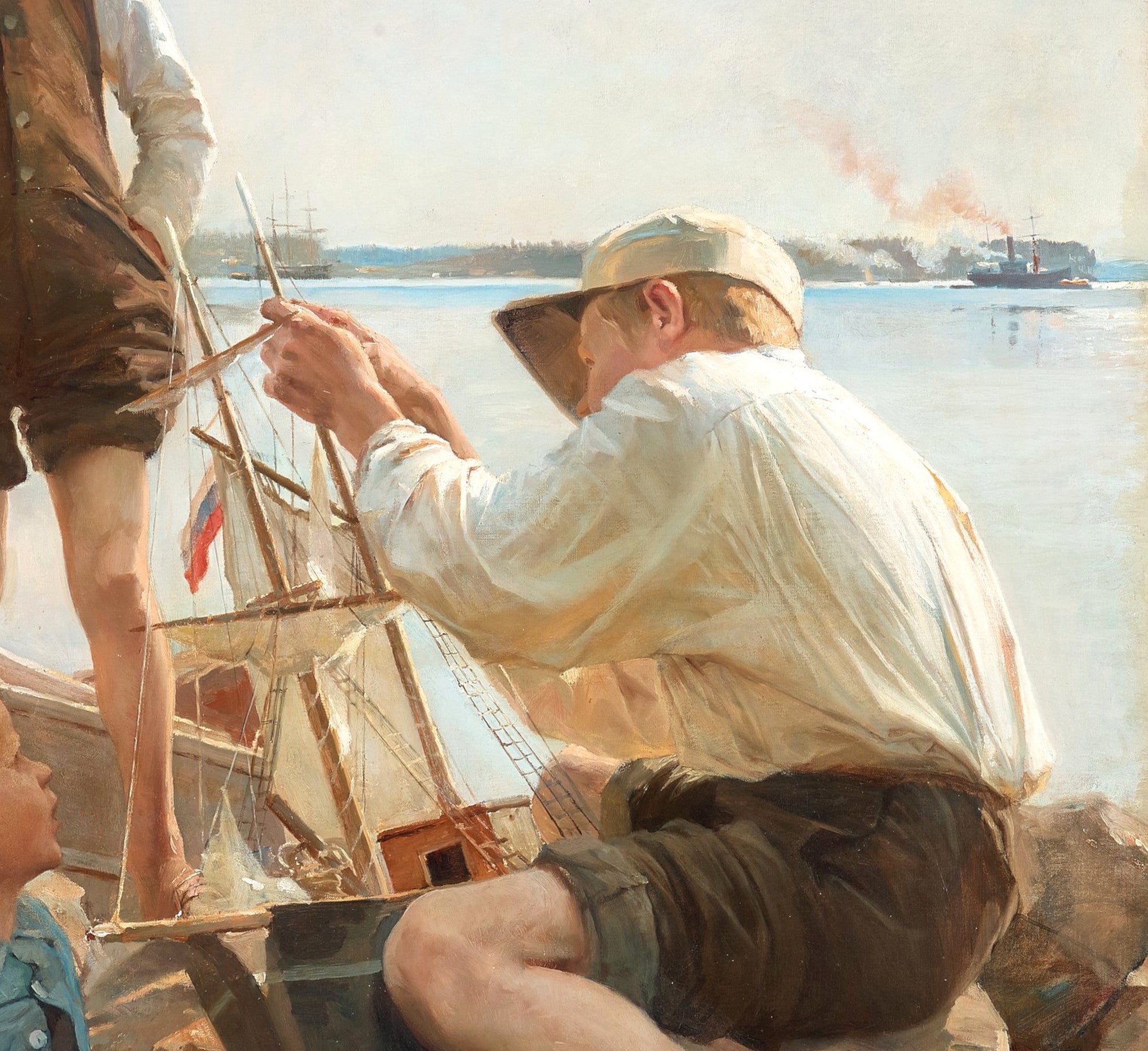 Albert Edefelt Fine Art Print, Shipbuilders