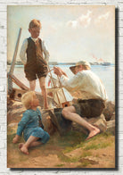 Albert Edefelt Fine Art Print, Shipbuilders
