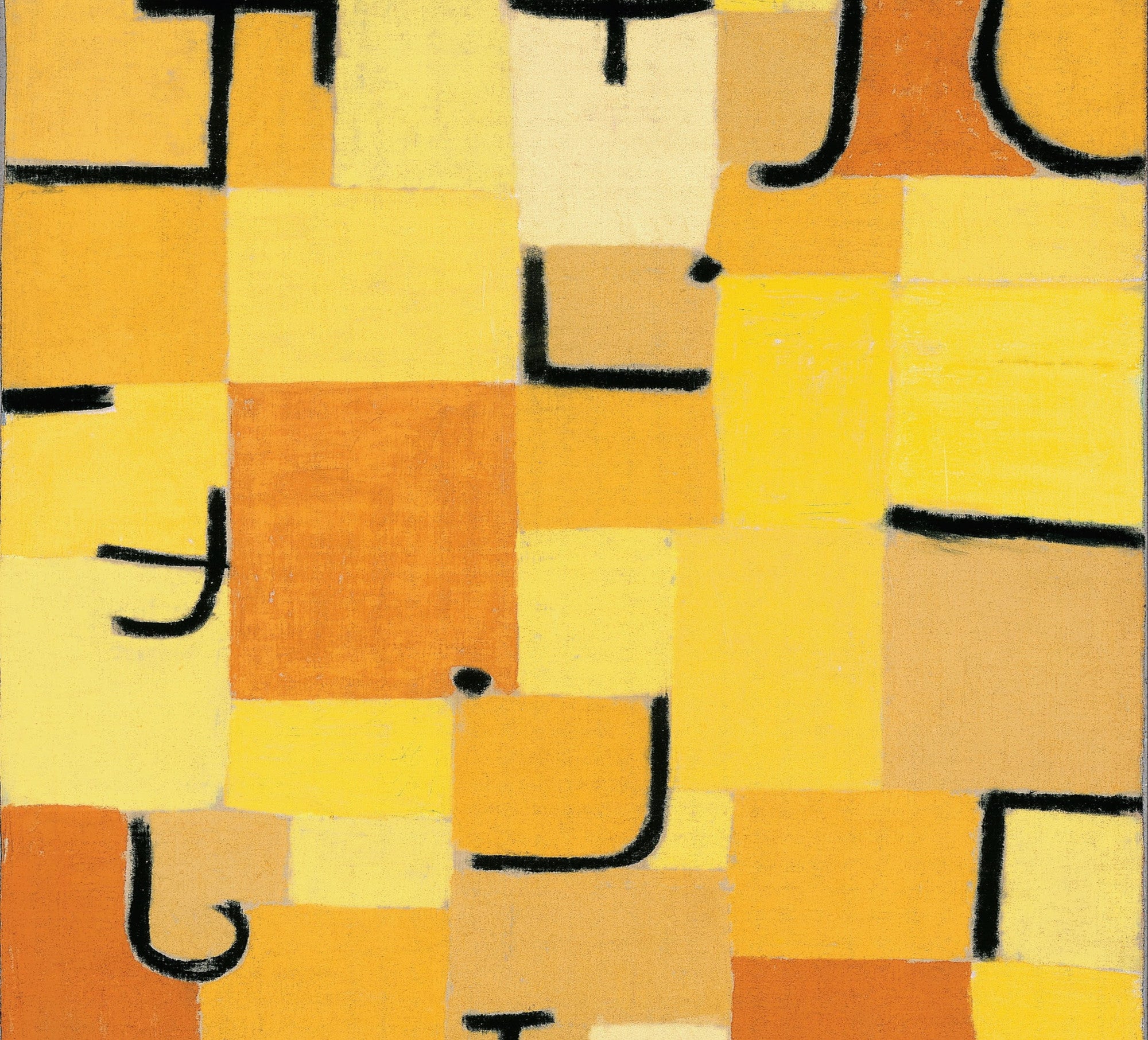 Signs in Yellow, Paul Klee Fine Art Print