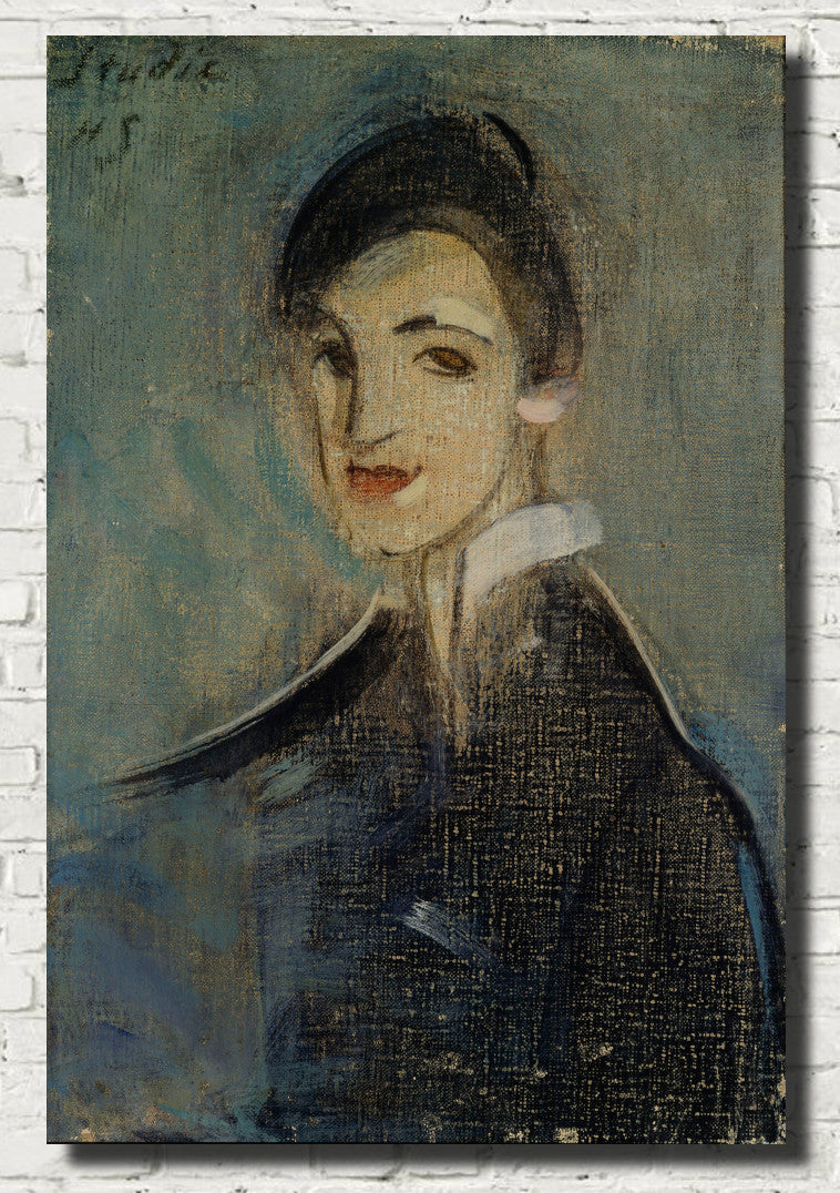 Helene Schjerfbeck Fine Art Print, Singer in Black