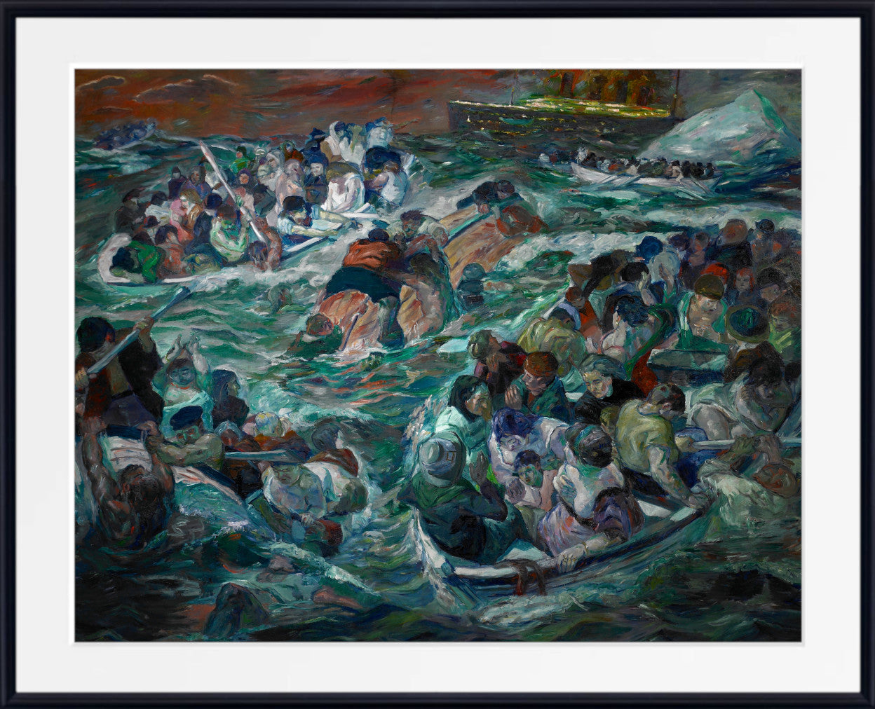 Max Beckmann, Sinking of the Titanic (1912–13)- New Objectivity