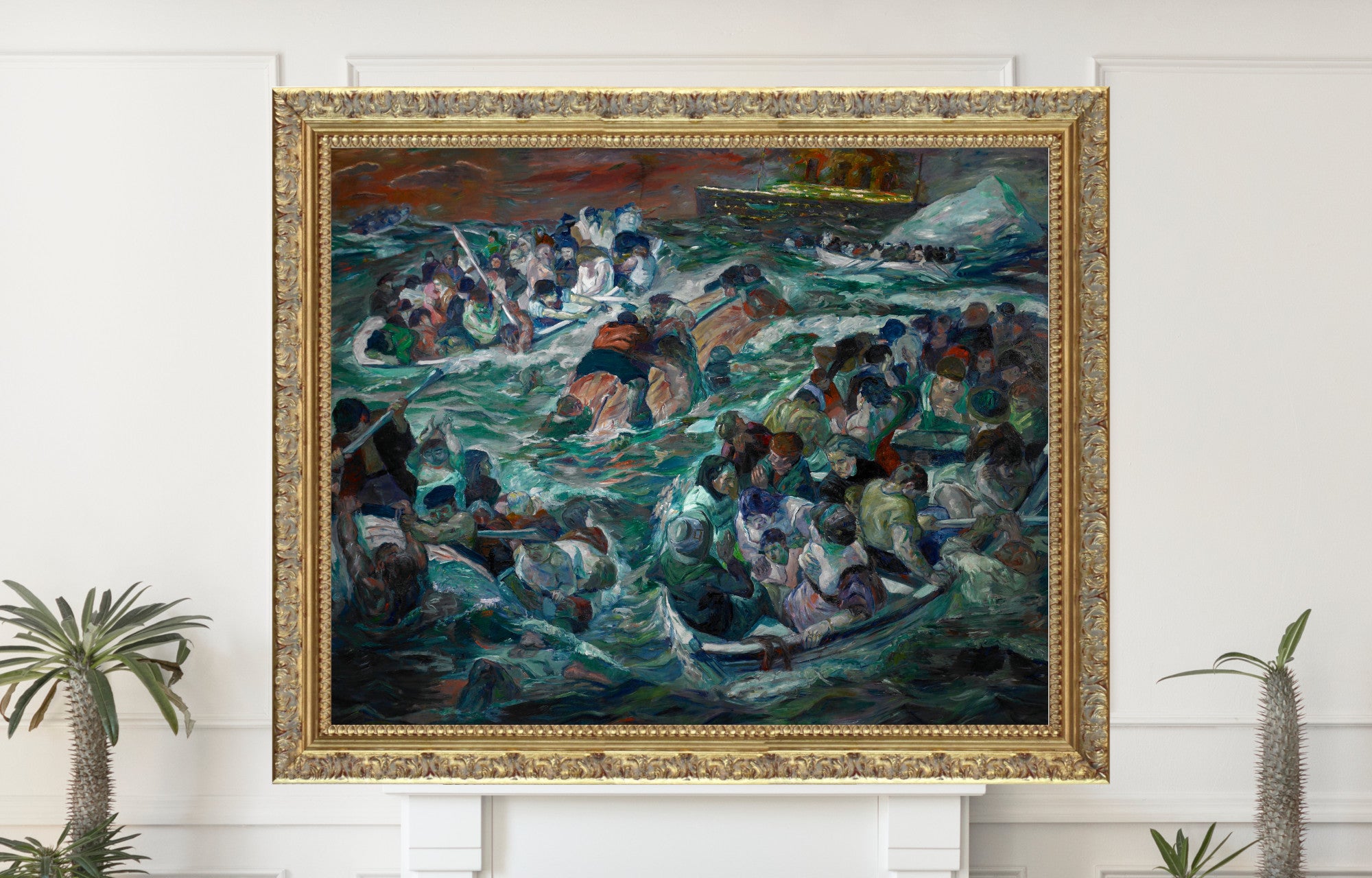 Max Beckmann, Sinking of the Titanic (1912–13)- New Objectivity