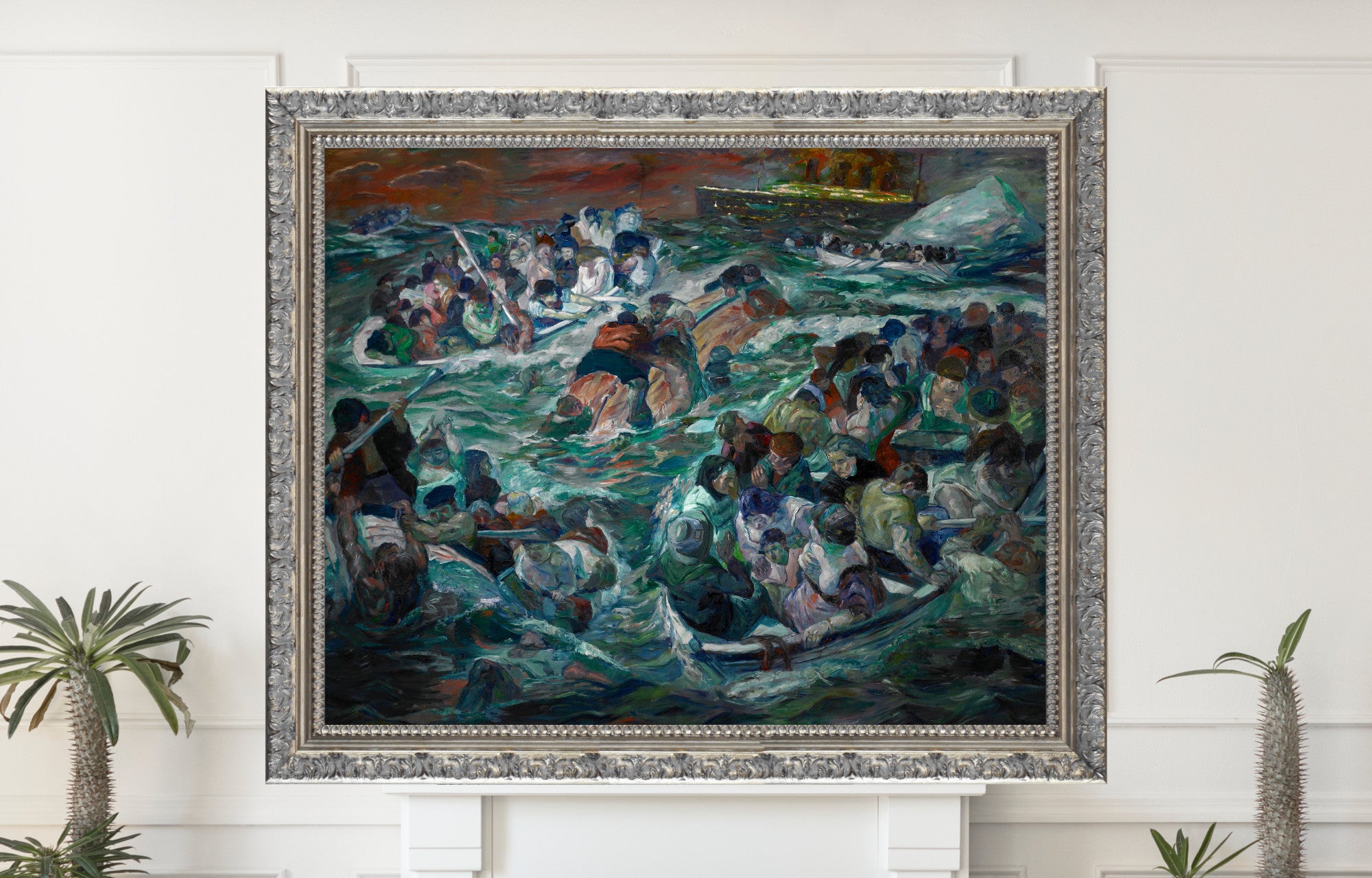 Max Beckmann, Sinking of the Titanic (1912–13)- New Objectivity