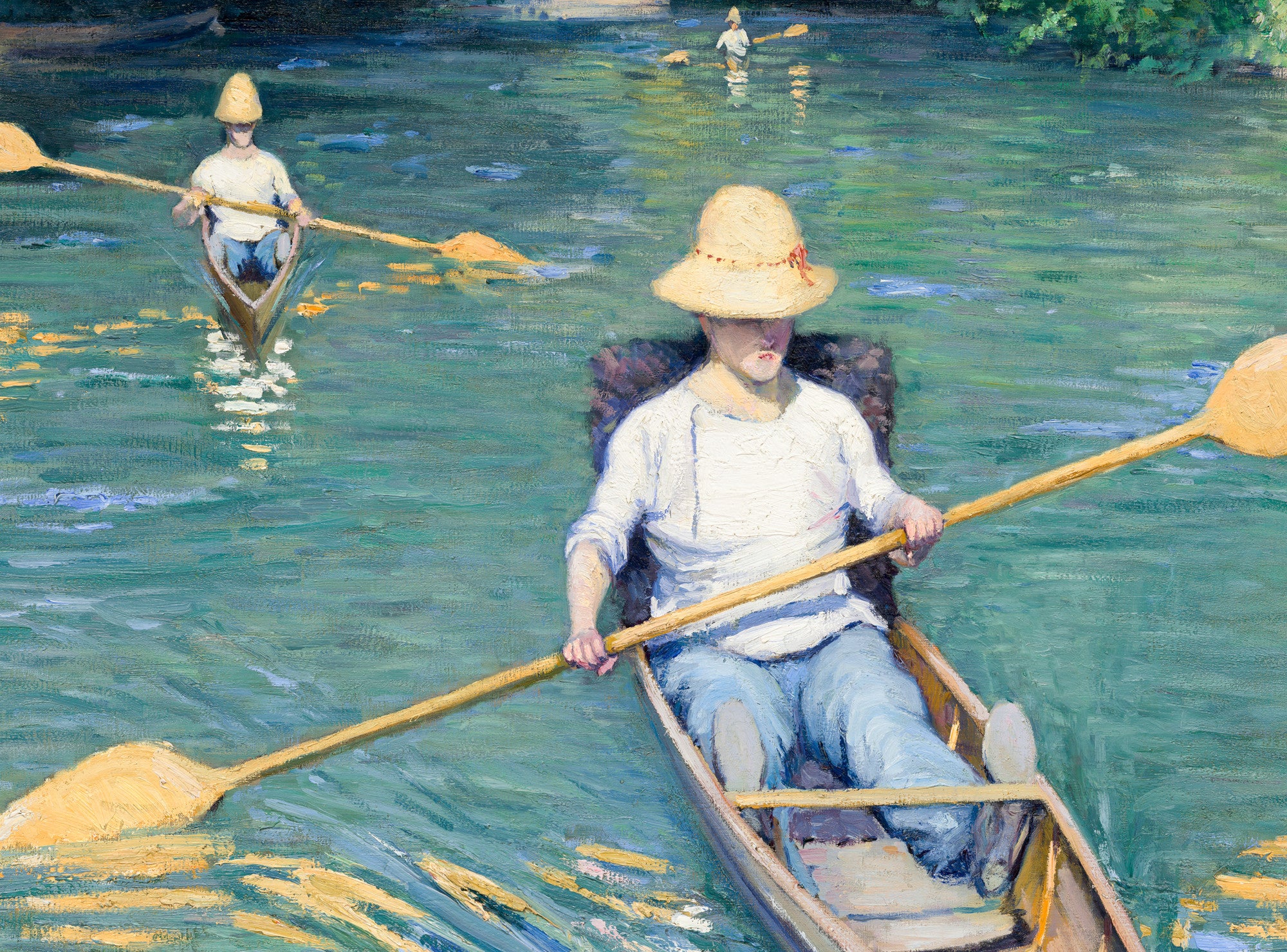 Gustave Caillebotte Fine Art Print : Skiffs