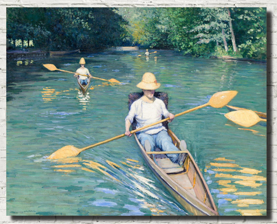 Gustave Caillebotte Fine Art Print : Skiffs