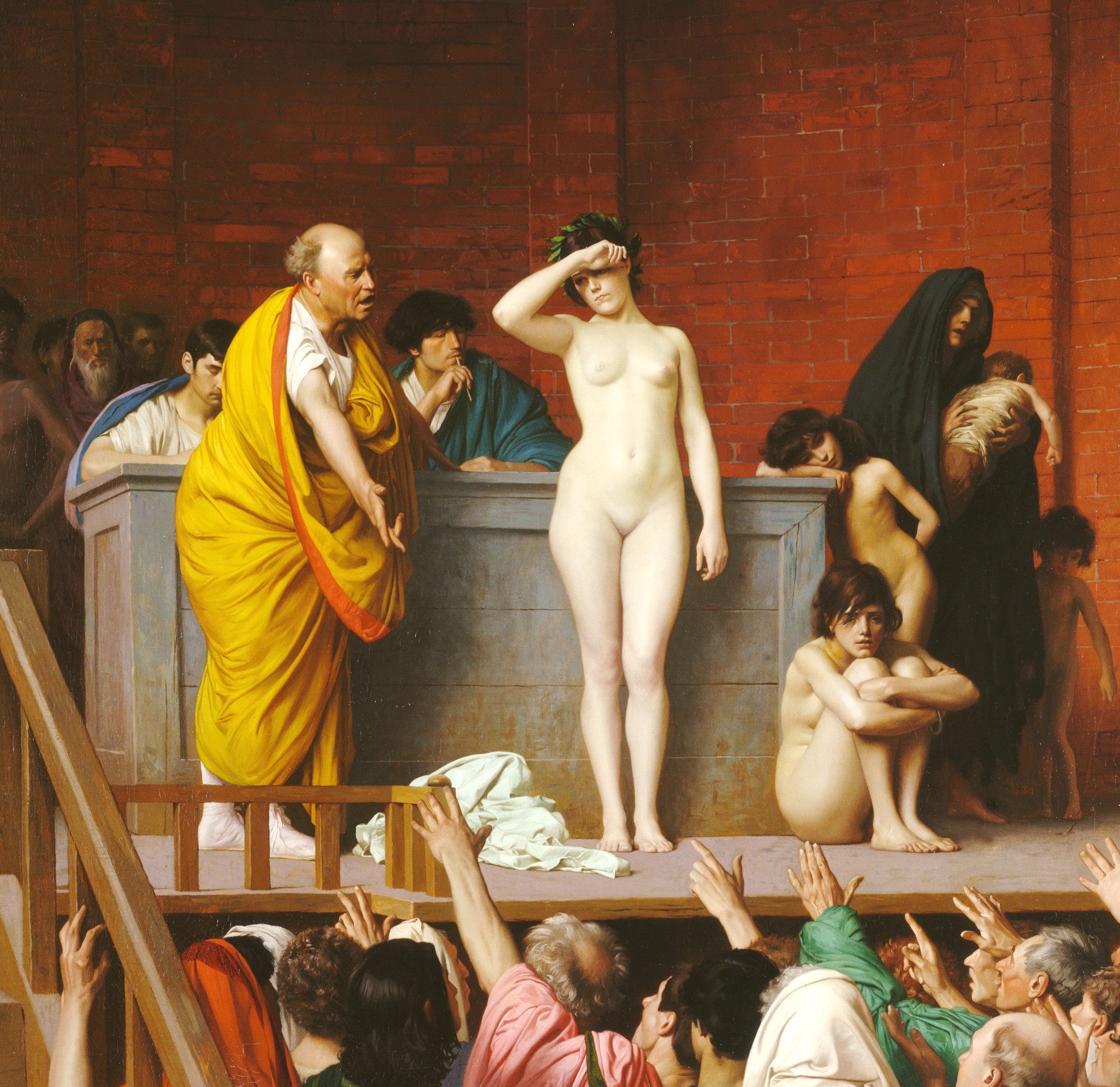 Jean-Léon Gérôme Fine Art Print : Slave Market in Ancient Rome