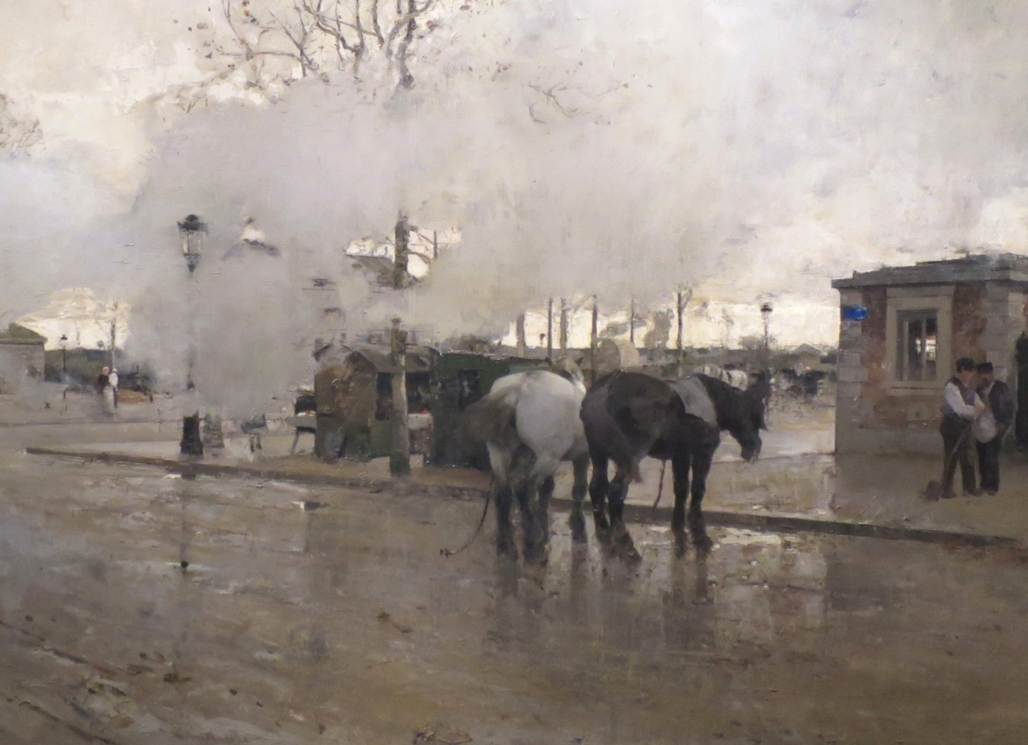 Luigi Loir Fine Art Print, Smoke on the Paris Circuit Line