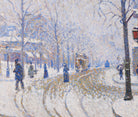 Paul Signac Fine Art Print, Snow, Boulevard de Clichy, Paris