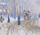 Paul Signac Fine Art Print, Snow, Boulevard de Clichy, Paris