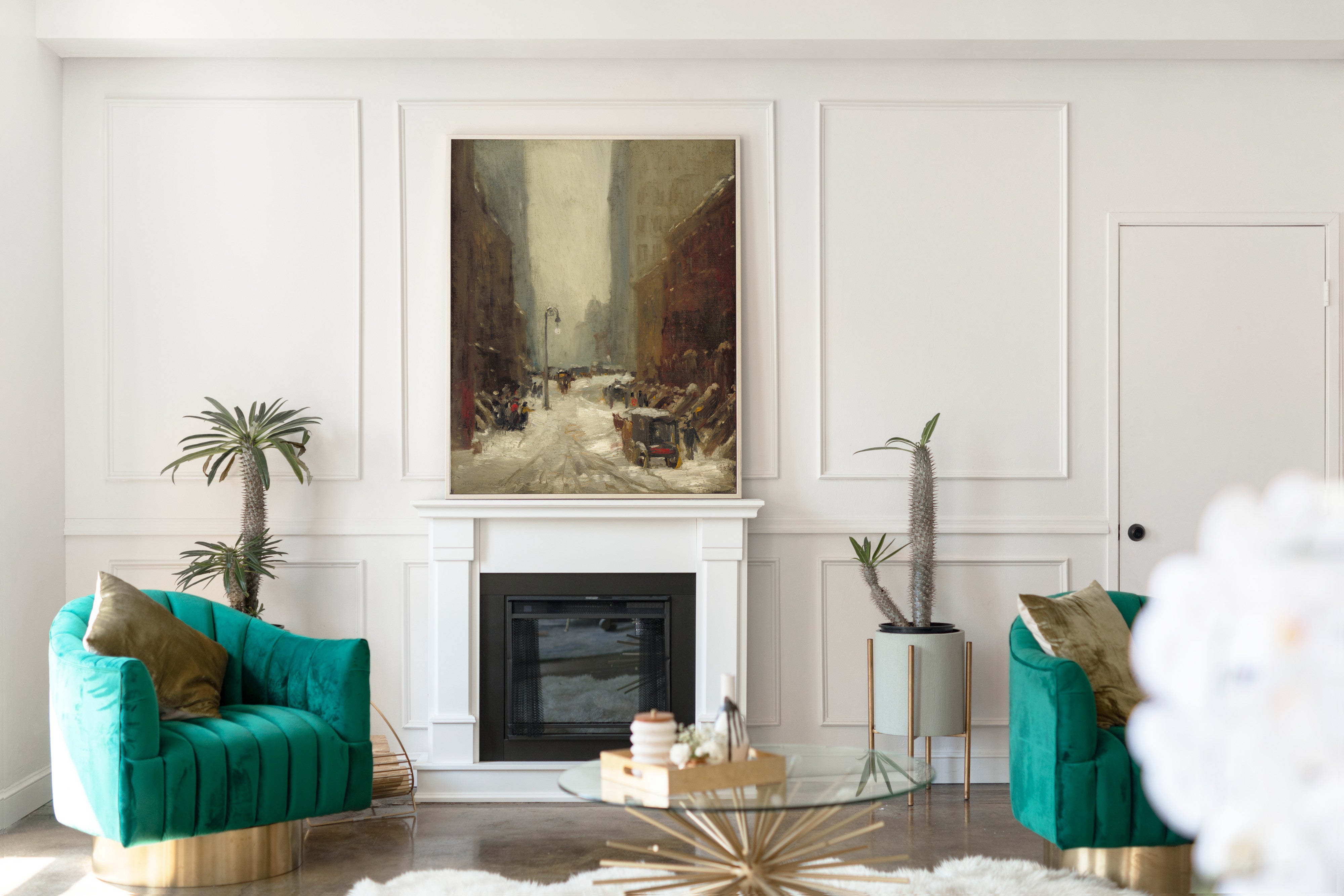 Snow in New York, Robert Henri Fine Art Print