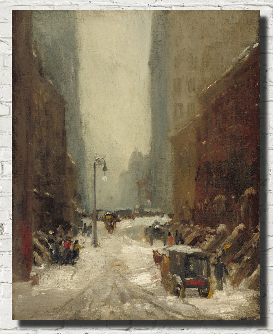 Snow in New York, Robert Henri Fine Art Print