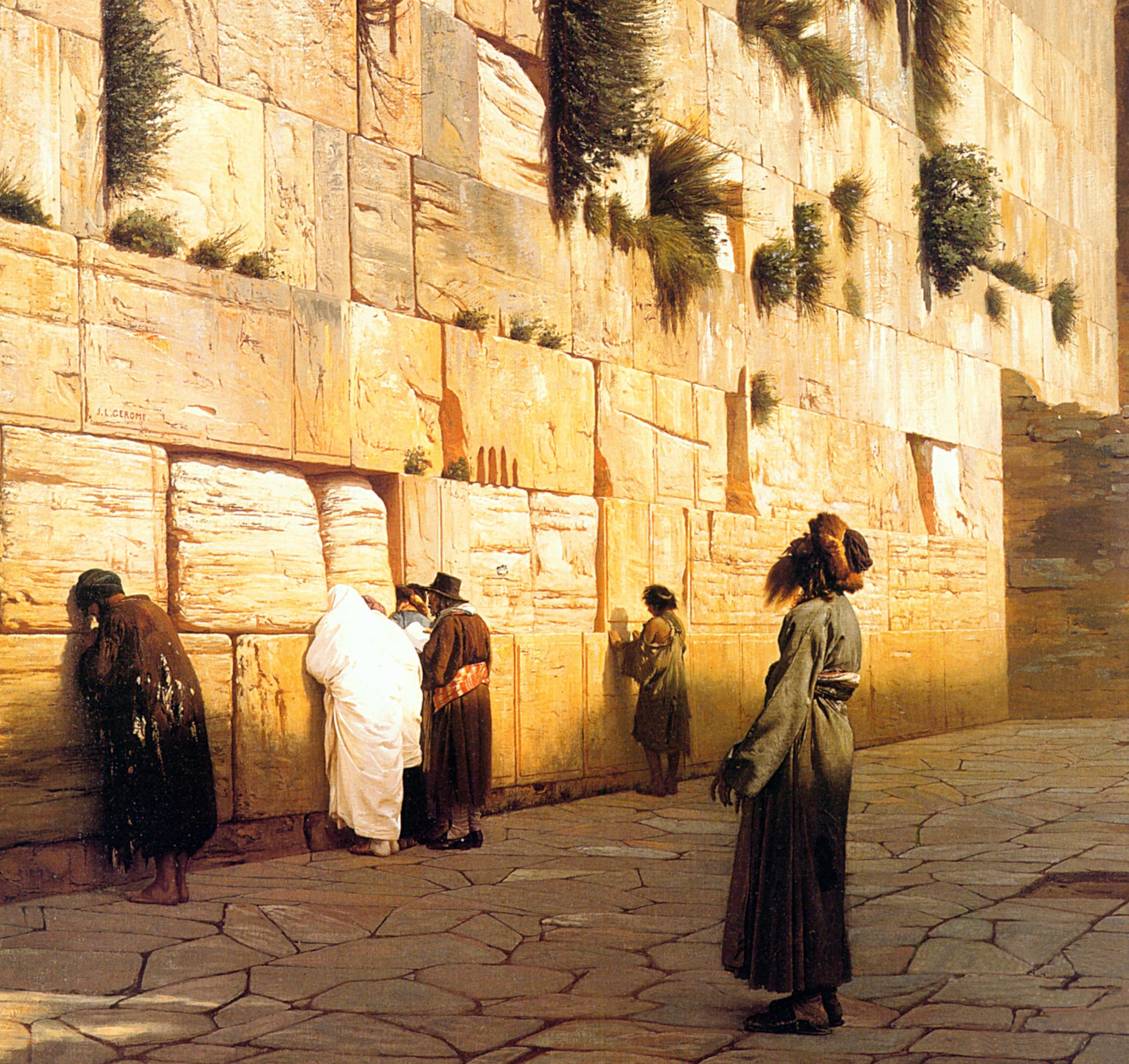 Jean-Léon Gérôme Fine Art Print : Solomon's Wall Jerusalem