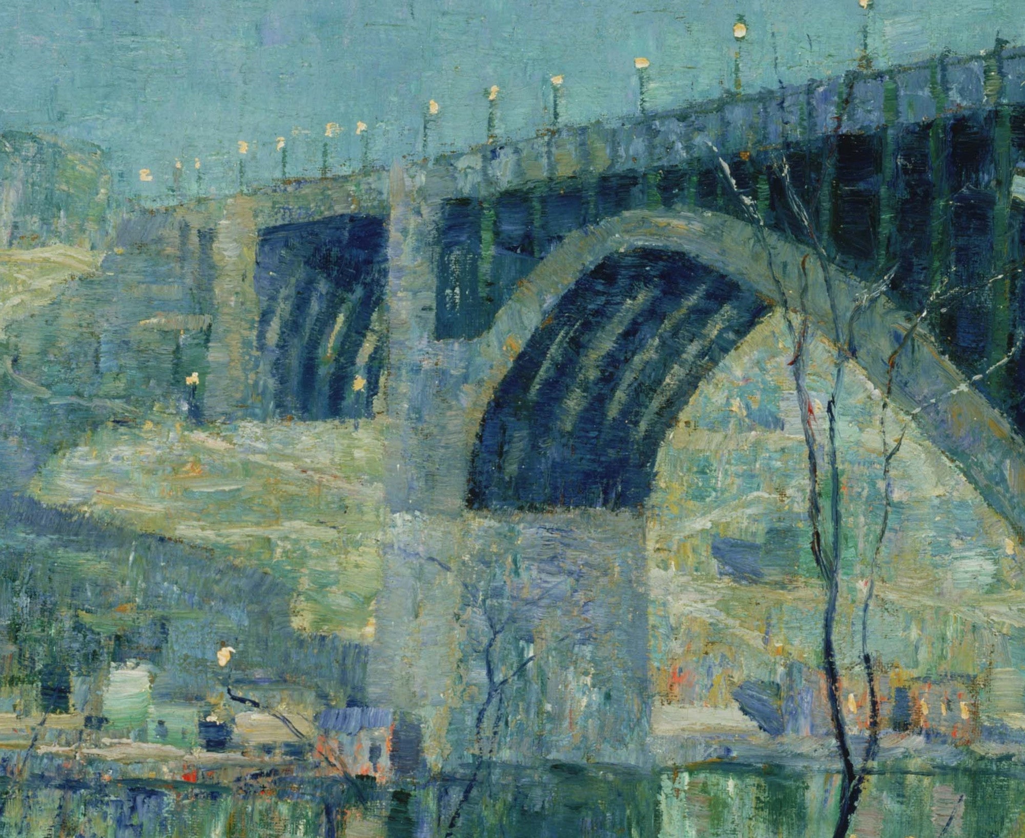 Spring Night, Harlem River, Ernest Lawson Fine Art Print