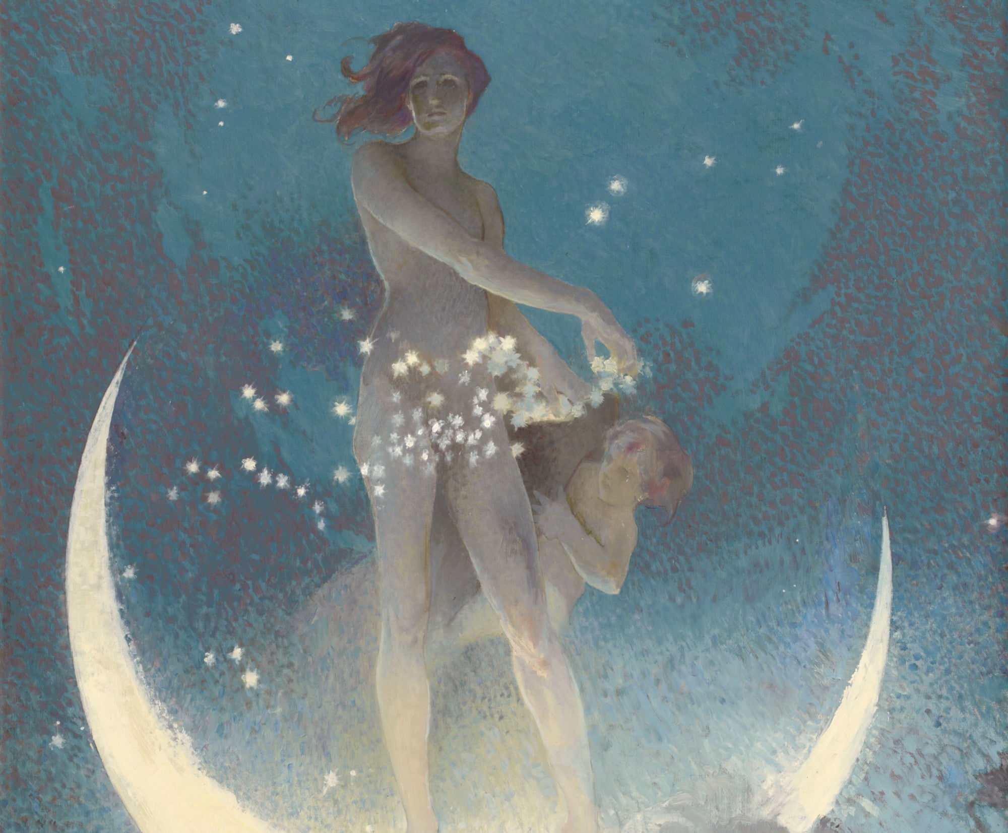 Spring Scattering Stars, Edwin Blashfield Fine Art Print