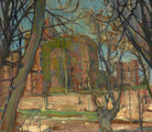 Piet Mondrian Abstract Fine Art Print, Spring Sun, Castle Ruin