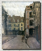 Walter Sickert Post-Impressionist Fine Art Print, St. Catherine Street and the old arcades, Dieppe