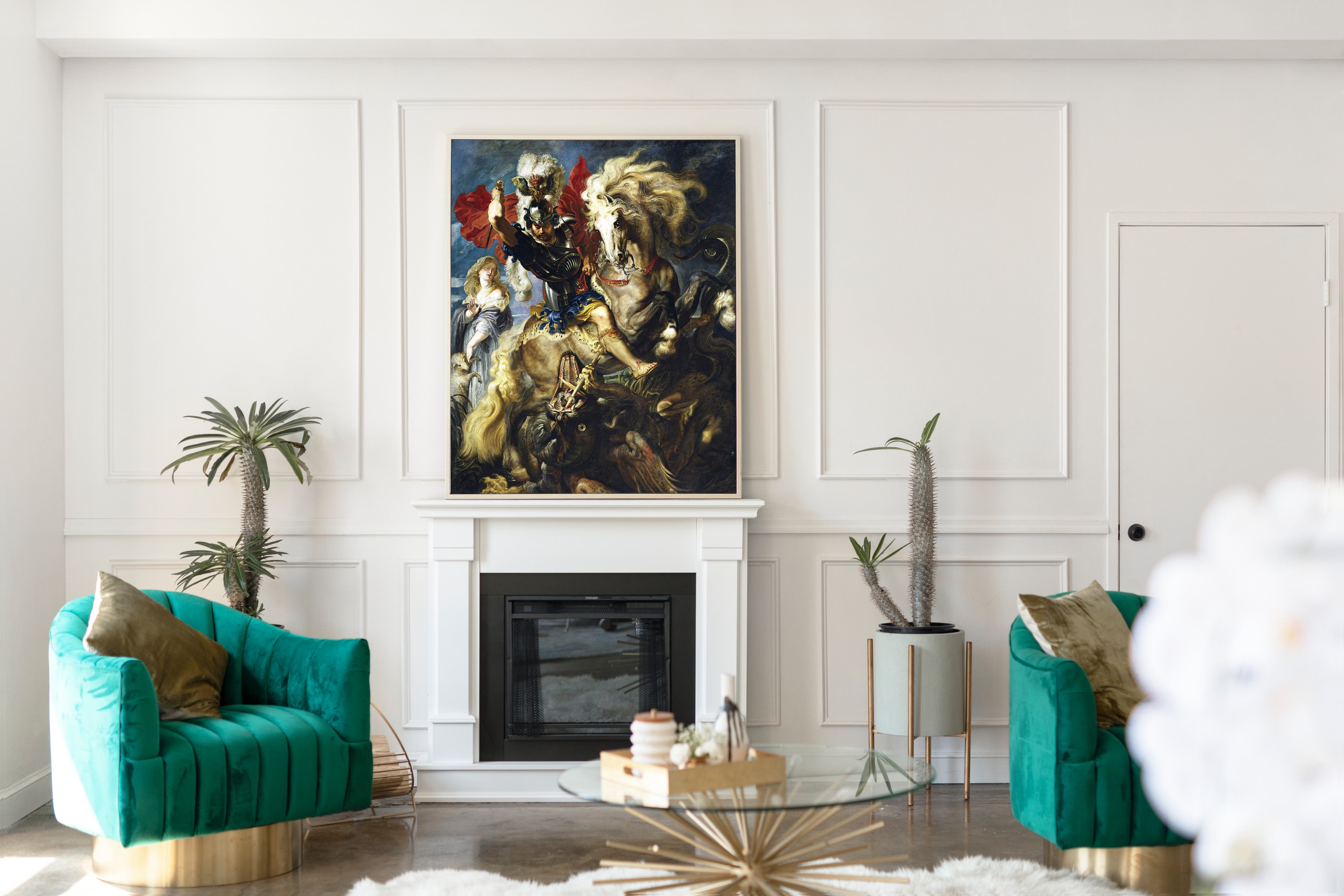St George Battles The Dragon, Peter Paul Rubens Fine Art print
