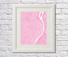 St Louis City Street Map Print Feature Wall Art Poster